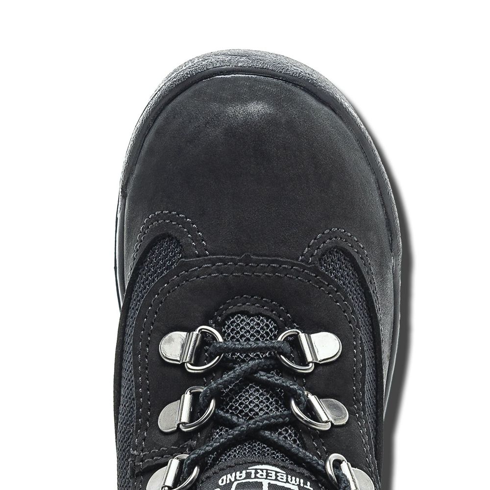 Timberland Μποτες Χιονιού Παιδικα Μαυρα - Youth Leather/Fabric Mid Field - Greece 7928615-FD